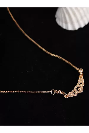 ANIKAS CREATION Gold-Plated AD-Studded Handcrafted Necklace