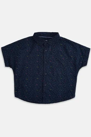 Pantaloons Boys Blue Printed Casual Shirt