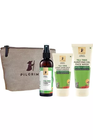 Pilgrim Tea Tree Good Night Ritual For Acne-Free Skin With Free Jute Bag