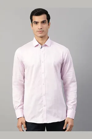 HARSAM Men Pink Regular Fit Printed Casual Shirt