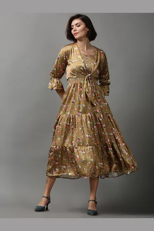SHOWOFF Women Floral Printed Tiered Maxi Dress