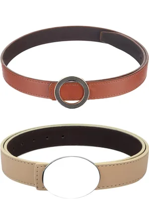 Kastner Women Set Of 2 Brown Solid Belts
