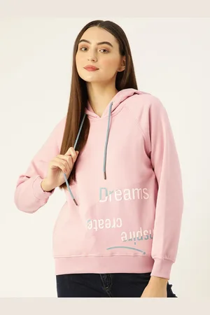 MADAME Women Printed Hooded Sweatshirt