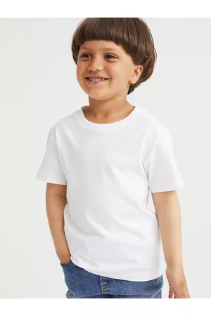 H&M Boys Solid Cotton T-shirt
