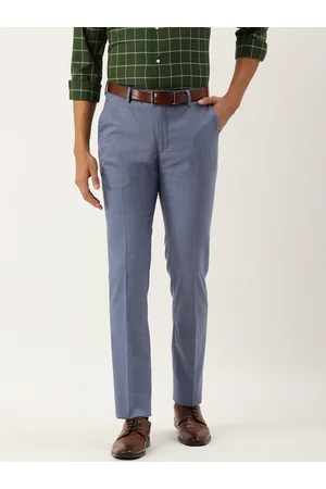Buy Men Grey Solid Regular Fit Formal Trousers Online - 219460 | Peter  England