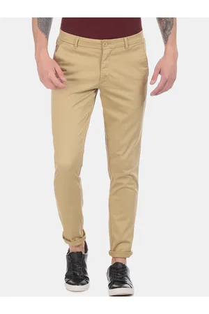 Buy Ruggers Olive Regular Fit Flat Front Trousers for Men's Online @ Tata  CLiQ
