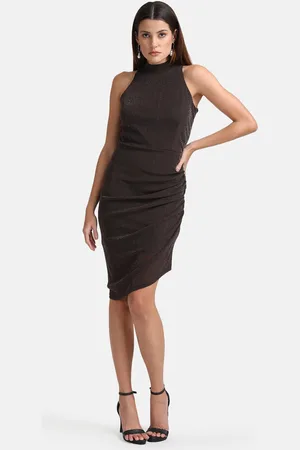 Kazo Women Brown Bodycon Dress