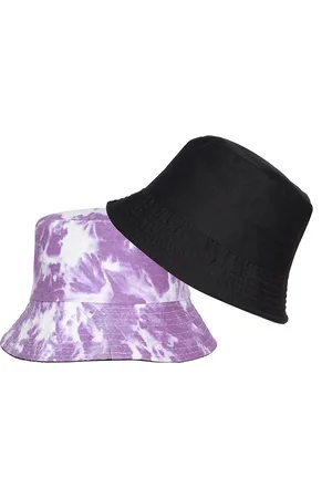 FabSeasons Unisex Purple & White Reversible Printed Visor Cap