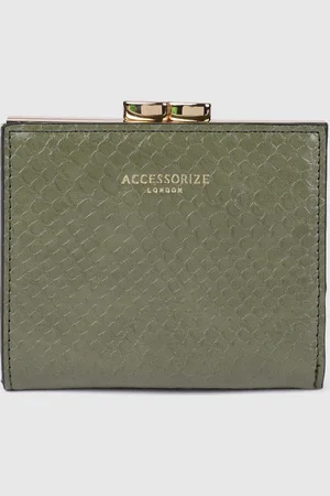 Accessorize London Women Faux Leather Clip Frame Bella Two Fold Wallet