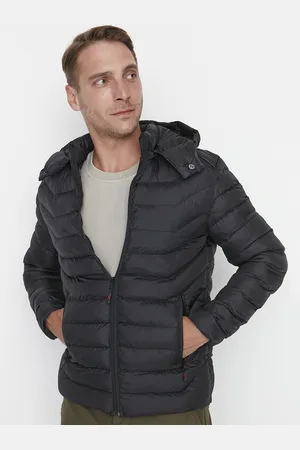 Trendyol Men Black Solid Puffer Jacket