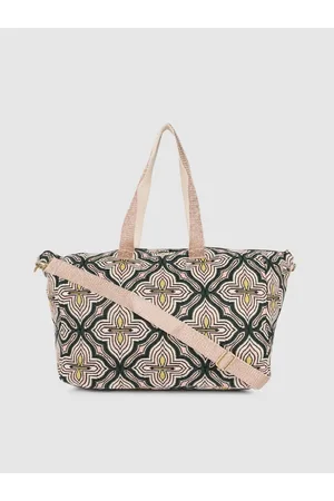 Accessorize Women Green Structured Oversized Shoulder Bag
