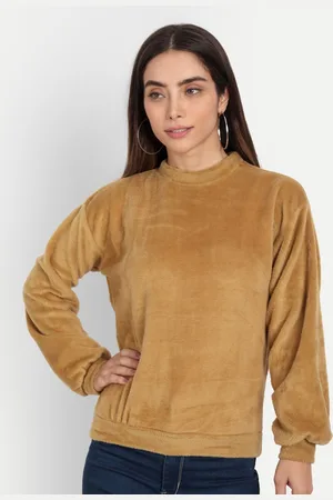 Color Capital Women Camel Brown Solid Top