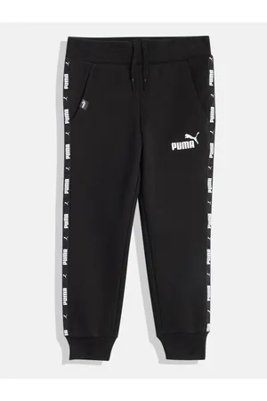 PUMA Girls Black Solid Regular Fit Joggers