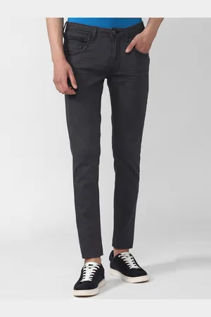 V Dot Men Grey Skinny Fit Light Fade Jeans