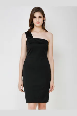Cation Women Black Solid Sheath Dress