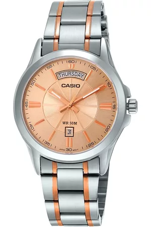 Casio Men Rose Gold Analogue Watch A1771