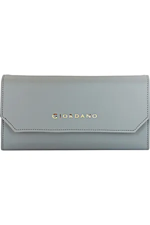 Giordano Women Blue Solid Envelope Wallet