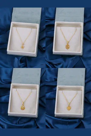 Brandsoon Set Of 4 Gold-Plated Brass Feather Chains