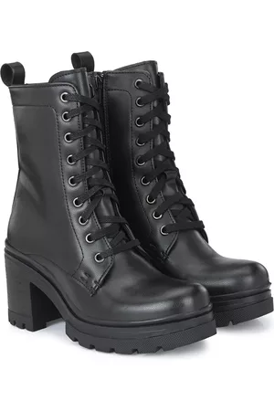Delize Women Black Solid Chelsea Boots