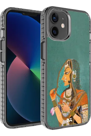 DailyObjects Black & Green Vieled Woman Stride iPhone 12 Back Case