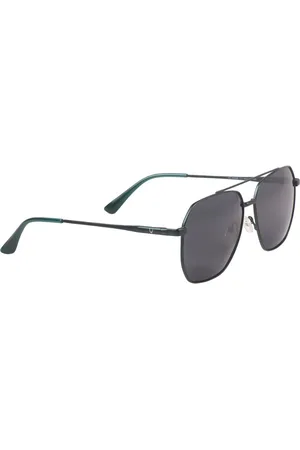 unisex grey lens black aviator sunglasses with uv protected lens 8903439843601