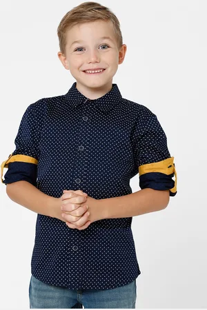 KATE & OSCAR Boys Standard Printed Cotton Casual Shirt