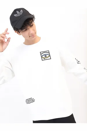 Highlander Men White Pullover Sweatshirt