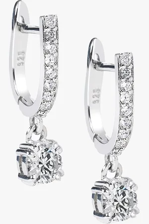 FableStreet 925 Sterling Silver Classic Huggie Hoop Earrings