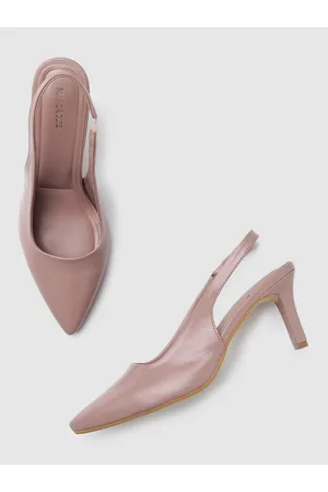 Marc Loire Women Mauve PU Solid Pumps Heels