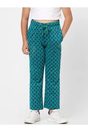 ONLY Girls Green Printed Track Pants