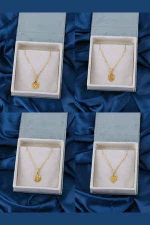 Brandsoon Set Of 4 Gold-Plated Brass Feather Chains