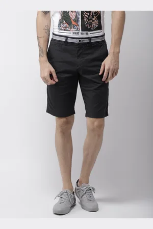 Celio Men Navy Blue Solid Regular Fit Shorts