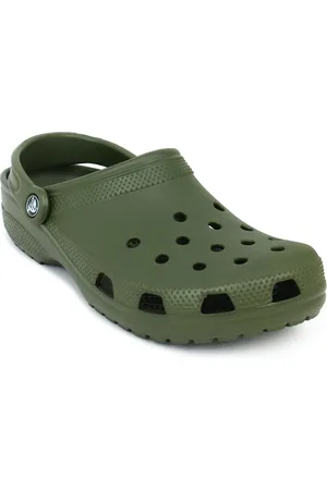 Crocs Unisex Green Solid Clogs