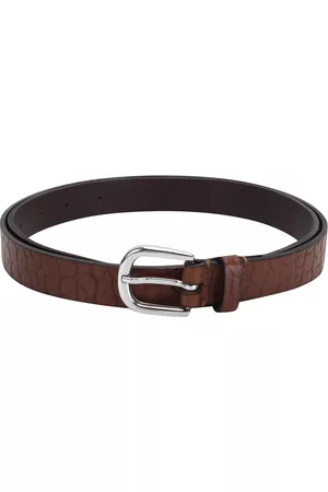 Aditi Wasan Women Brown Textured Leather Belt