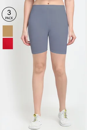 GRACIT Women Red Cycling Sports Shorts