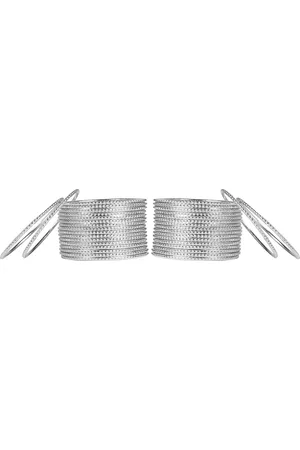 Arendelle Set Of 36 Silver-Toned Bangles