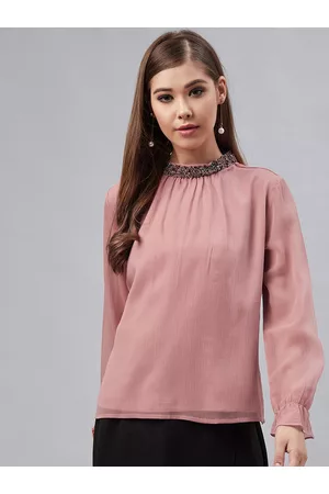 marie claire Women Pink Embellished Top