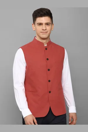 Buy Men Print Purple Party Nehru Jacket Online - 704028 | Allen Solly