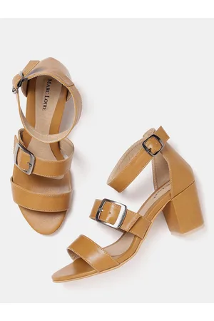 Marc Loire Women Tan Brown Solid Sandals