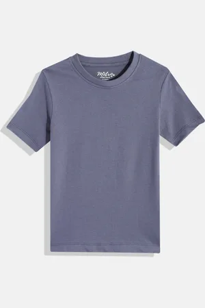 METRO KIDS COMPANY Boys Blue Solid T-shirt
