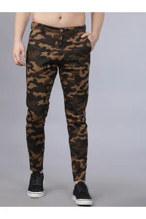 Cotton Trendy Camouflage Cargo Pants Men's Camo Trousers - Temu