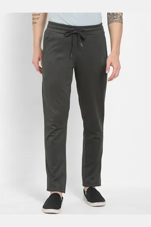 Sweet Dreams Men Charcoal Grey Cotton Track Pant