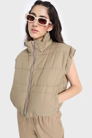 Bewakoof Sleeveless Oversized Puffer Jacket