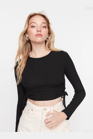 Trendyol Women Black Crop Top