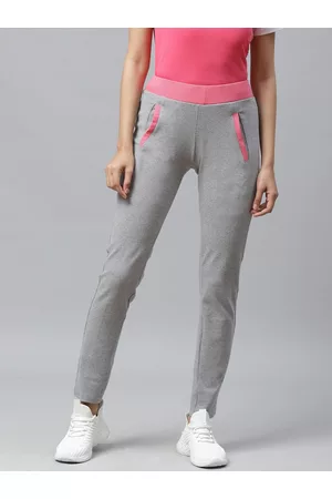 Cayman Women Grey Melange Solid Track Pants