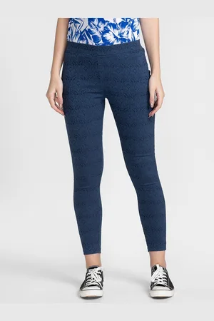 Globus Women Blue Slim Fit Treggings