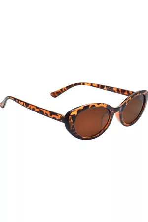 Peter Jones Eyewear Women Brown Lens & Brown Sunglasses with UV Protected Lens 13026DA