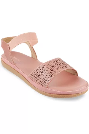 Metro Women Peach-Coloured Open Toe Flats
