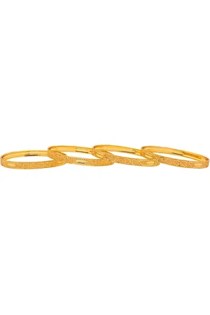 Shivansh Set Of 4 Gold-Plated Bangles