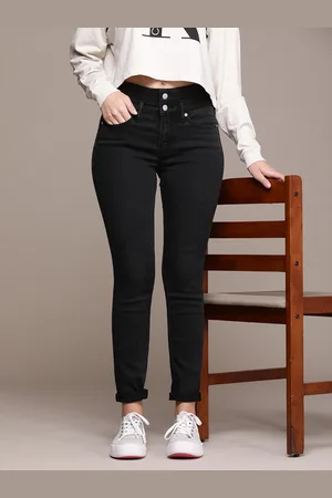 Calvin Klein Women Black Skinny Fit Stretchable Jeans